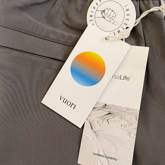 NEW Vuori Mens Meta Elastic Waist Pull-On Pants NWT S Cocoa Performance Knit - Picture 3 of 13